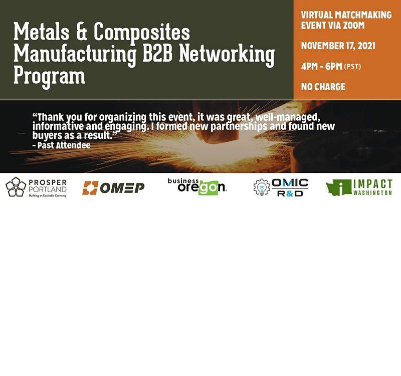 Metals & Composites Manufacturing B2B Networking 2021