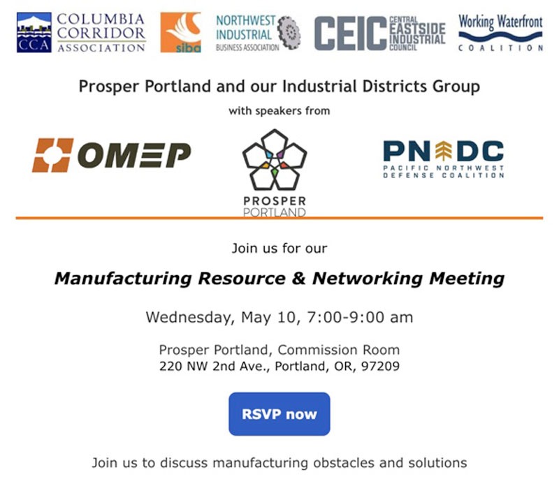 Manufacturing Resource & Networking Meeting