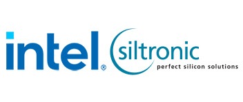 intel and siltronic logos